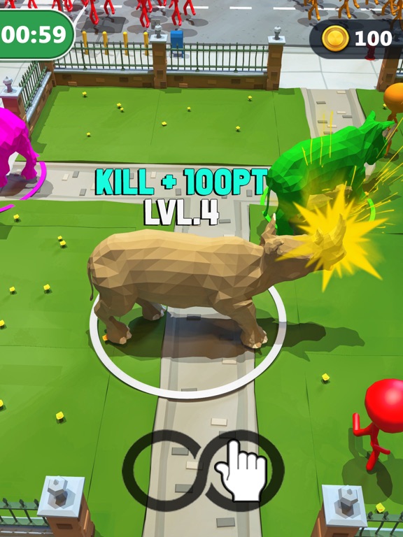 Rhino Rampage: City Simulator iPad screenshot