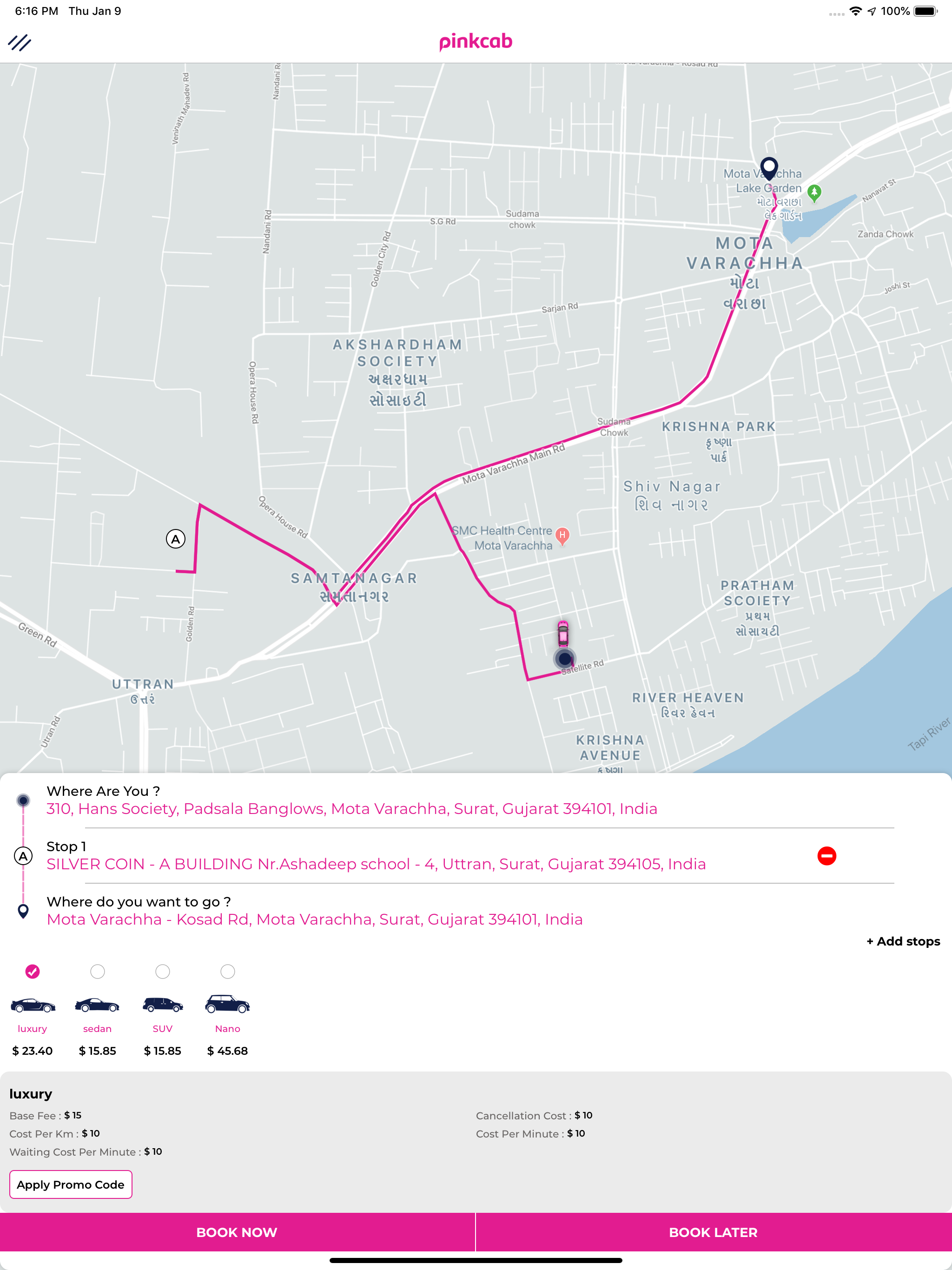 PinkCab Passenger screenshot 11