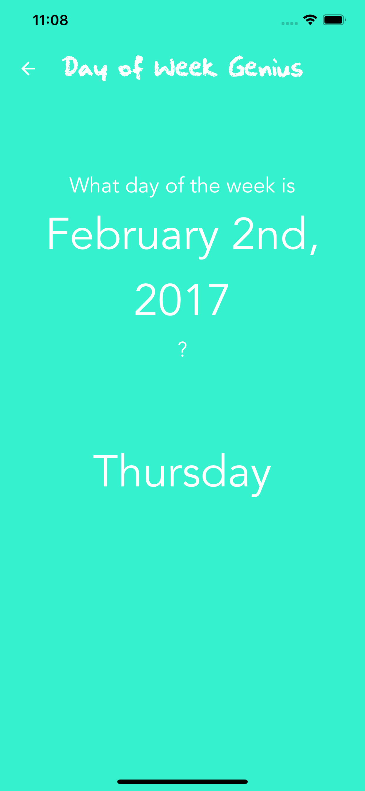 Day of Week Genius