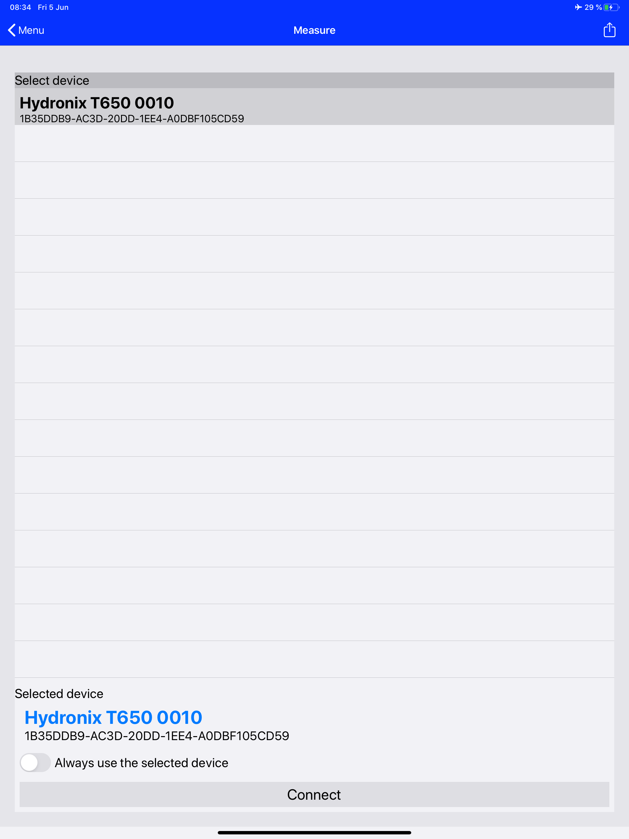 Hydronix T650 screenshot 8