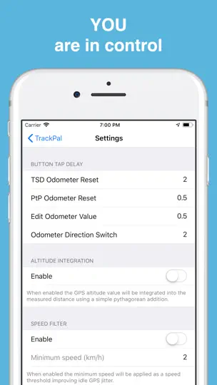 Screenshot von TrackPal Lite auf dem iPhone 3