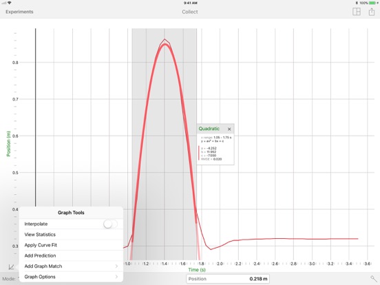 Vernier Graphical Analysis GW iPad app afbeelding 2