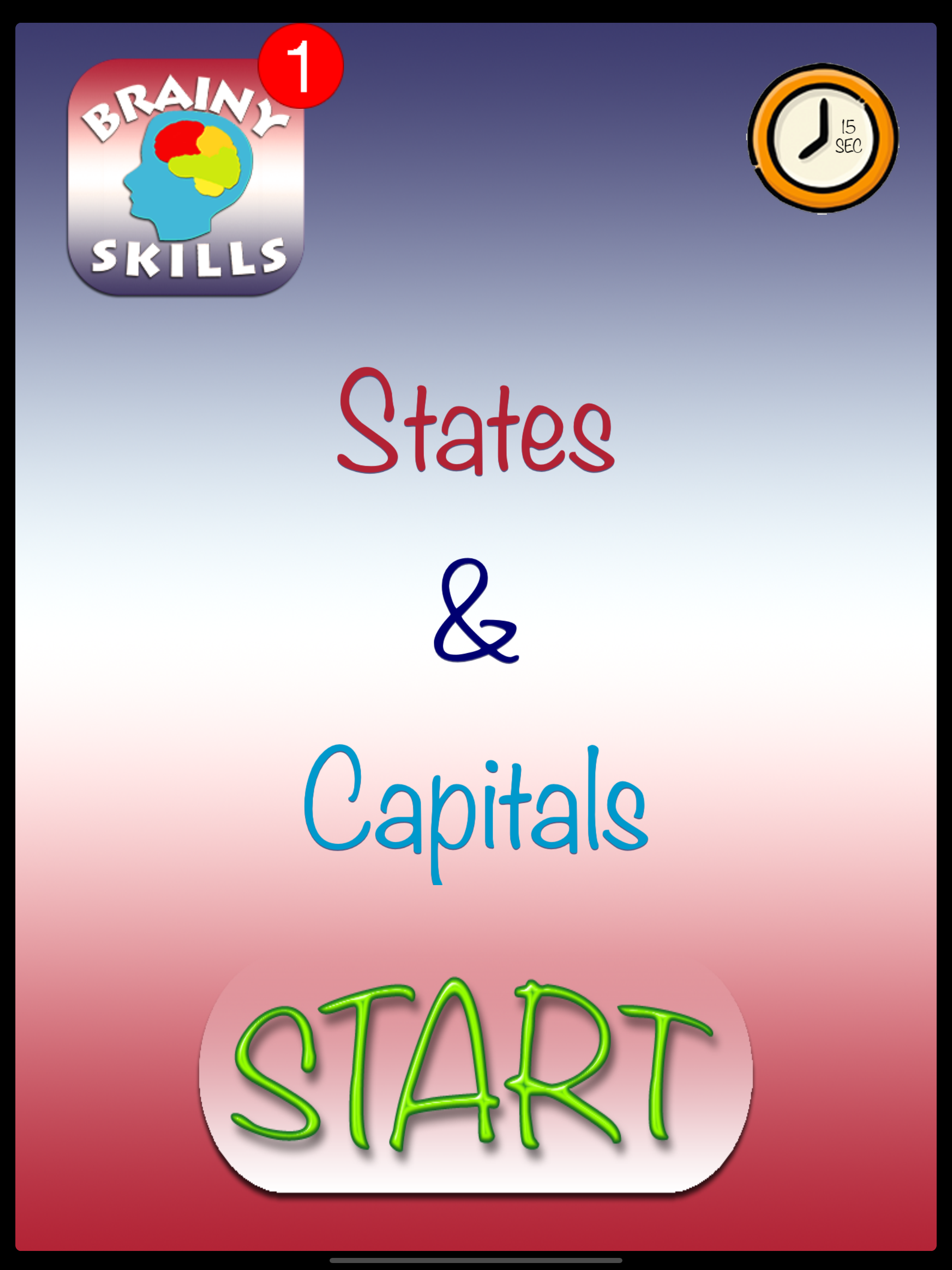 Brainy Skills States Capitals screenshot 10