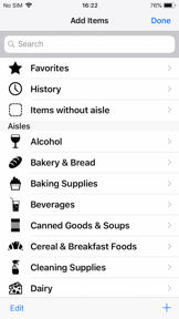 Grocery & Shopping List screenshot