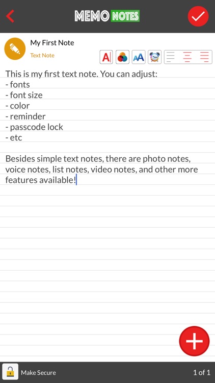 Memo Notes (Password+Pictures)