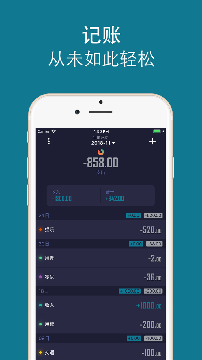 轻账本 - 仅需2秒轻松天天记账