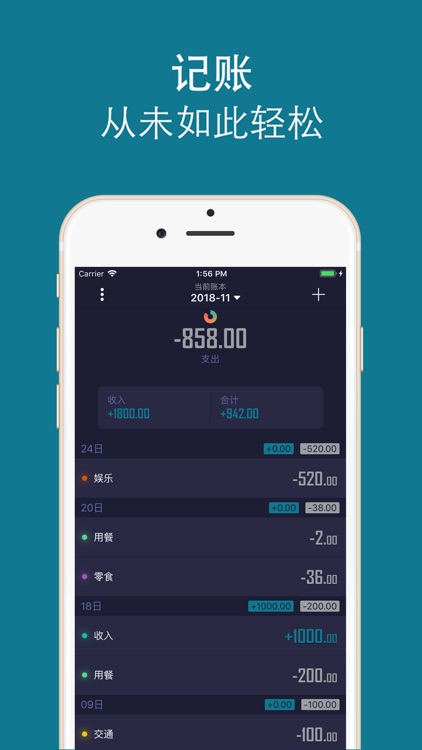 轻账本 - 仅需2秒轻松天天记账