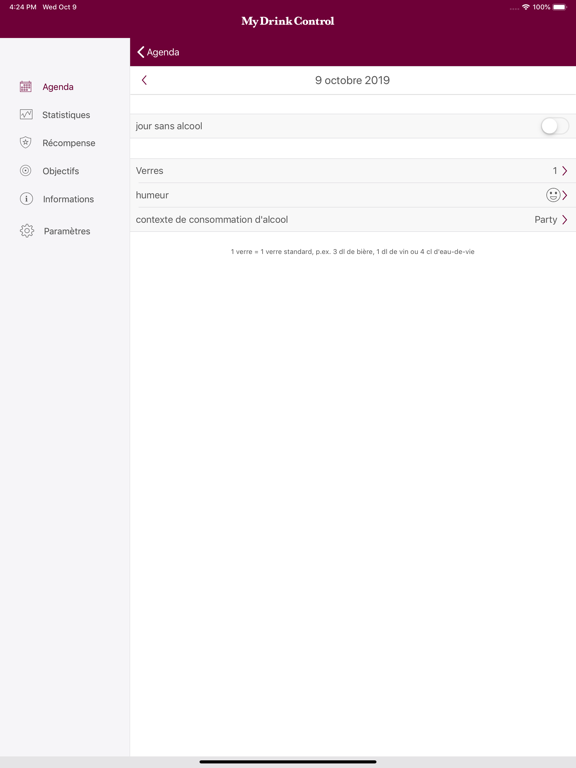 Screenshot #5 pour MyDrinkControl
