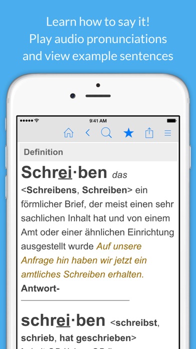 Screenshot #2 pour German Dictionary & Thesaurus