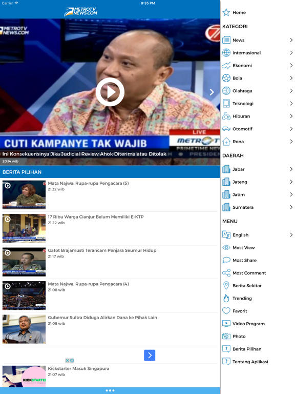 Screenshot #4 pour MetroTV News