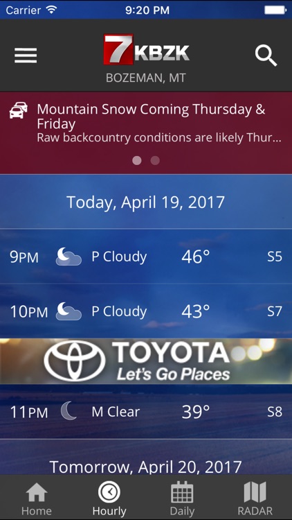 KBZK STORMTracker Weather App
