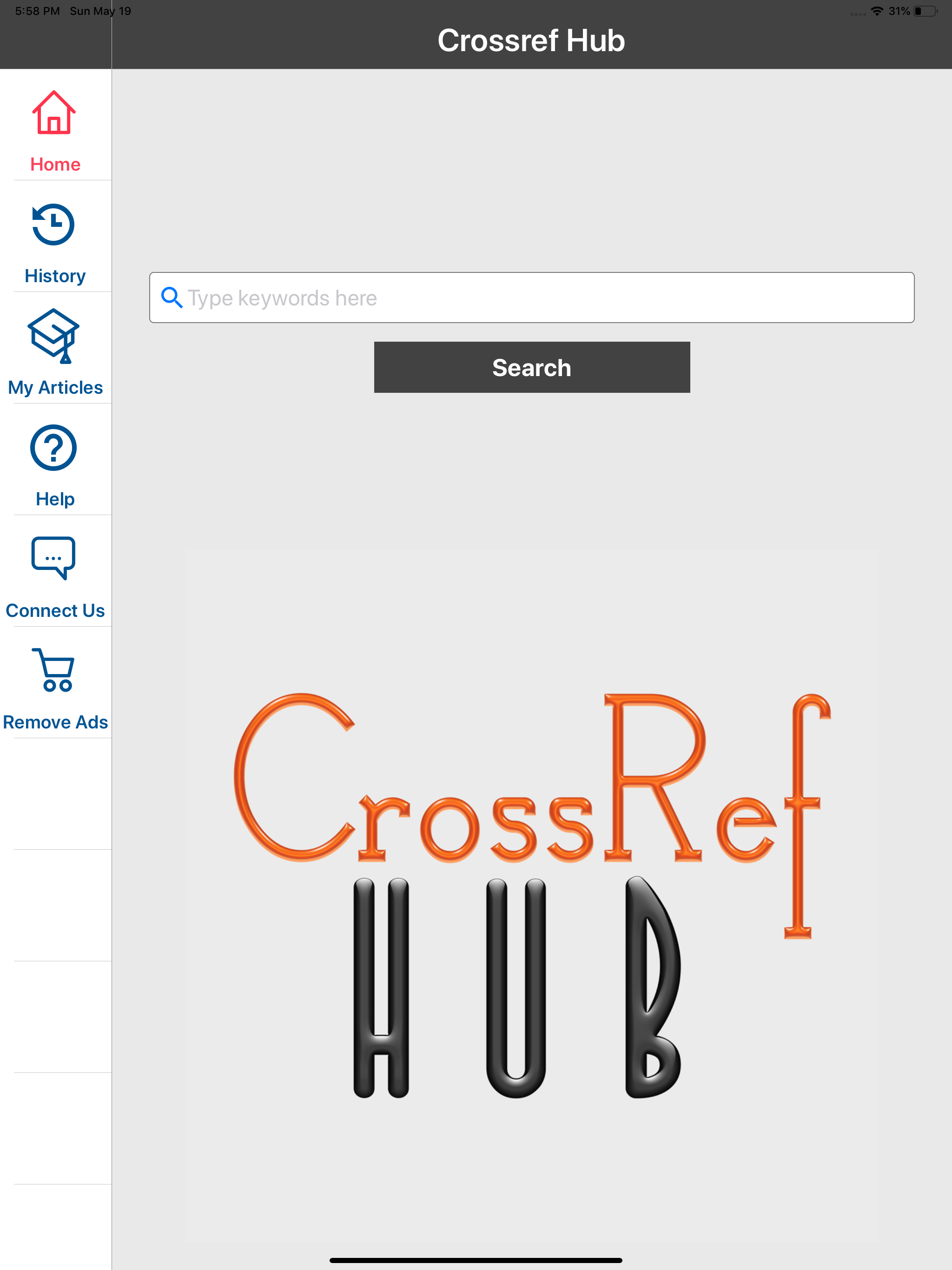 CrossRef HUB screenshot 10