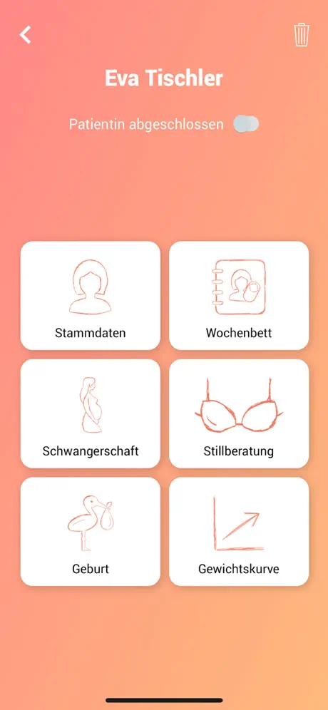 MyMidwife: Dokumentation