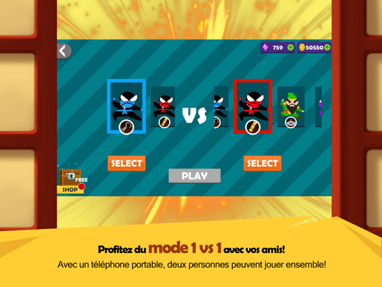 Screenshot #6 pour sauter bataille Ninja-2joueurs