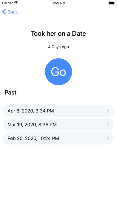 Time and Again iPhone screenshot 3 - Lifestyle app