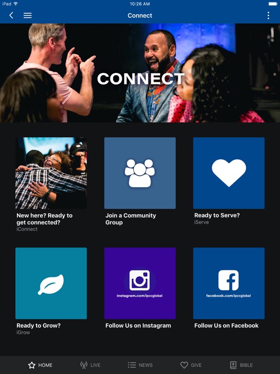 Living Praise Church iPad screenshot 3 - Lifestyle app