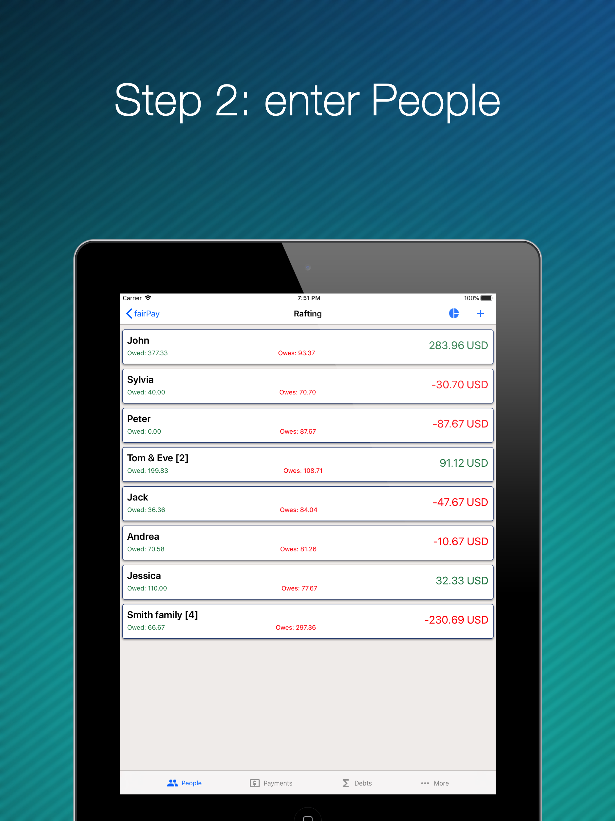 fairPay - Share Expenses