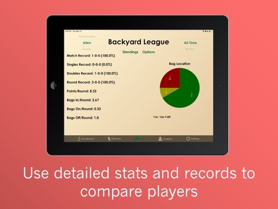 The Cornhole Scorer iPad screenshot 4 - Sports app