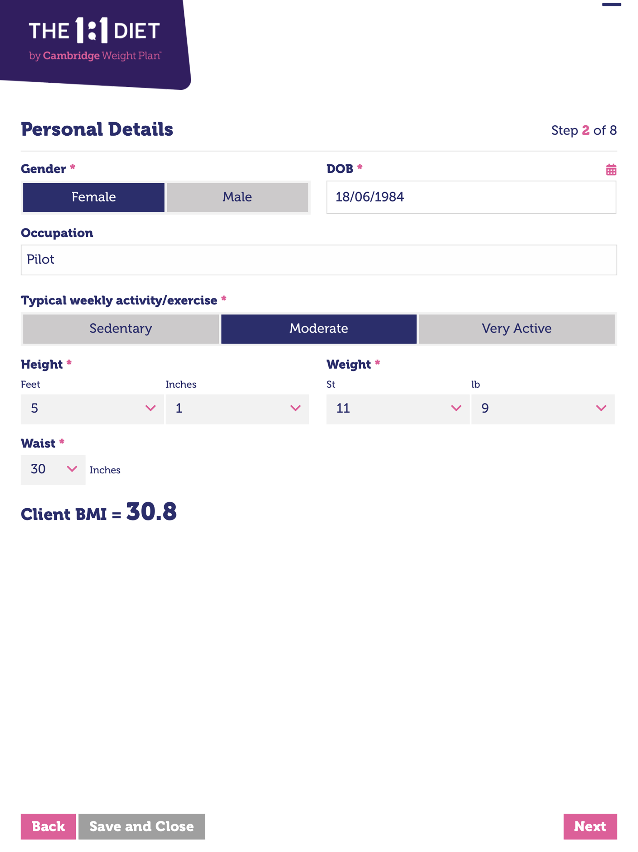 ePRF (Personal Record Form) screenshot 11