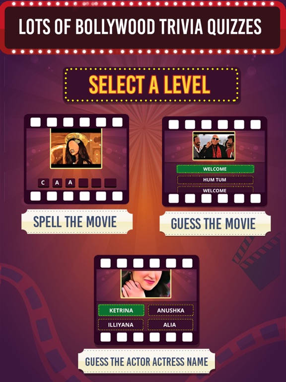 Guess the Bollywood Movie Quiz iPad screenshot