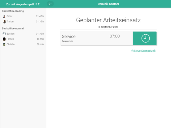 Screenshot #5 pour gastromatic-Stempeluhr