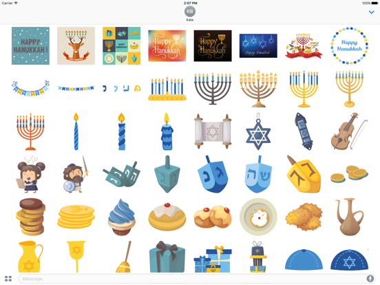 Screenshot #4 pour Happy Hanukkah Stickers
