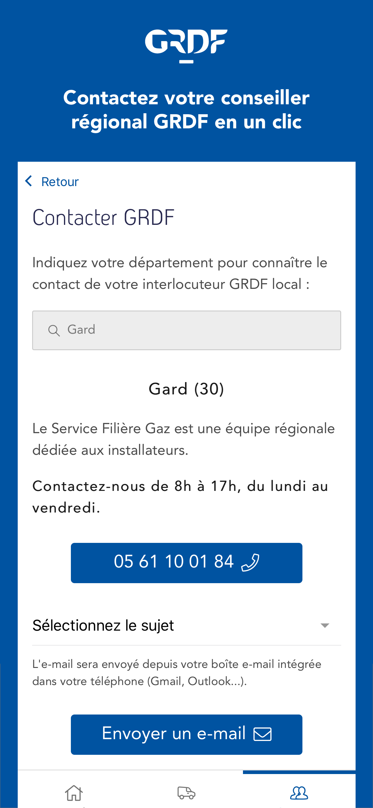 GRDF Pros du gaz
