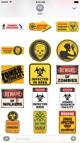 Game screenshot Zombie Sticker Pack hack