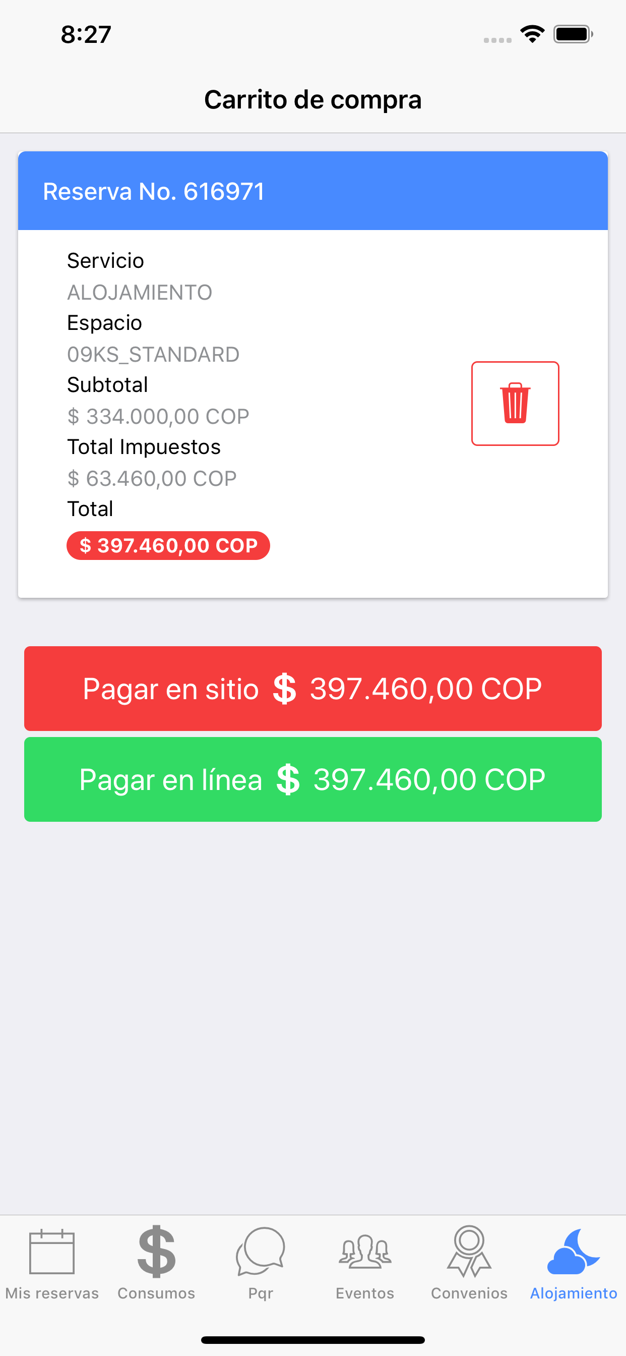 Seven Reservas screenshot 3