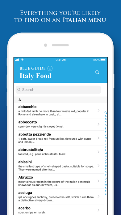 How to cancel & delete Italy Food by Blue Guides from iphone & ipad 1