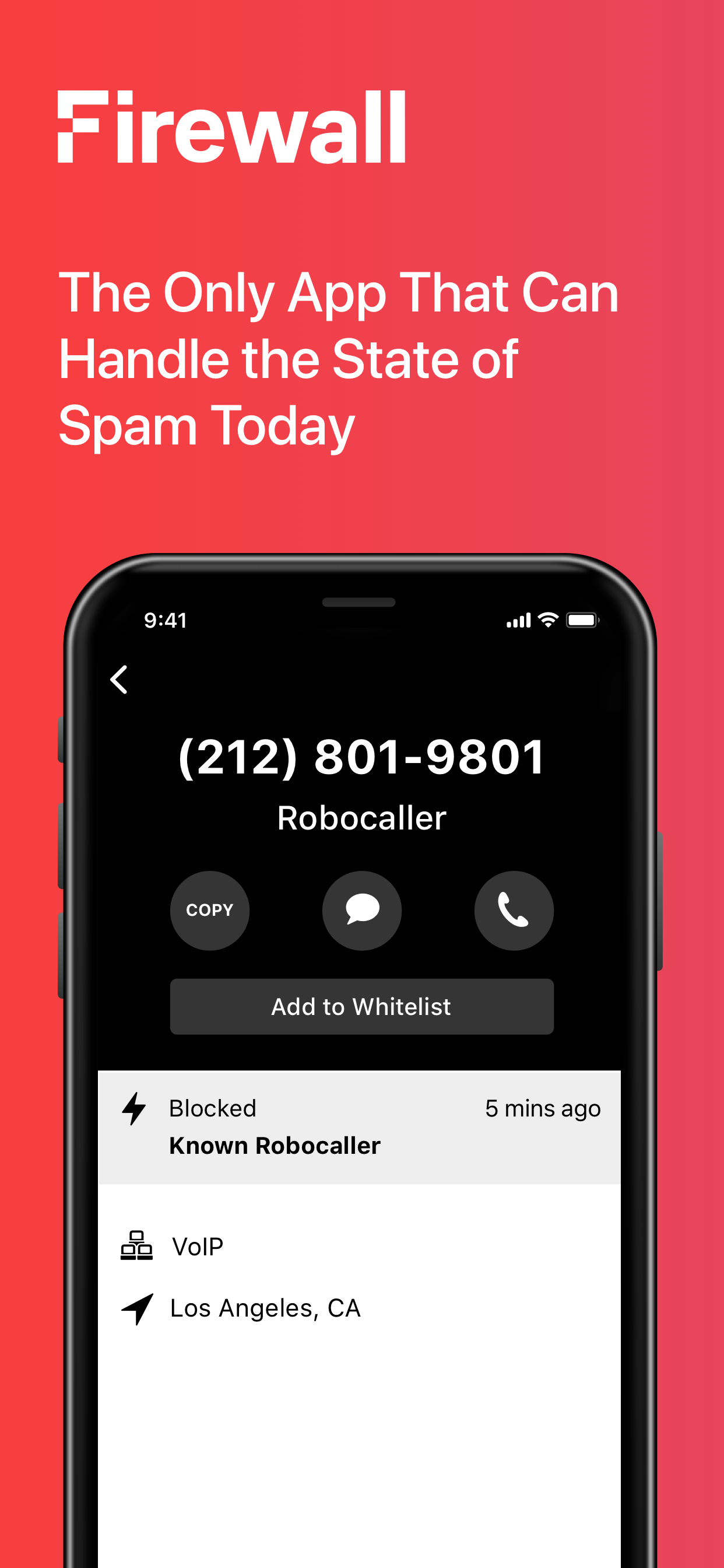 Firewall - Spam Call Blocker