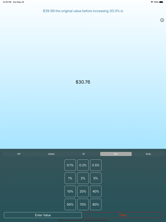 Devalluator Calculation Tool iPad screenshot 5 - Finance app