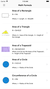 Math Formula - Exam Learning screenshot