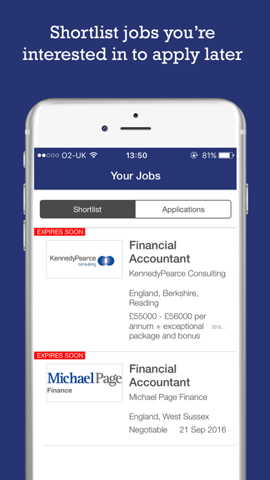 GAAPweb – Finance Job Search Screenshot