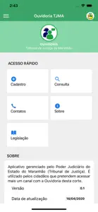 Ouvidoria TJMA screenshot #1 for iPhone