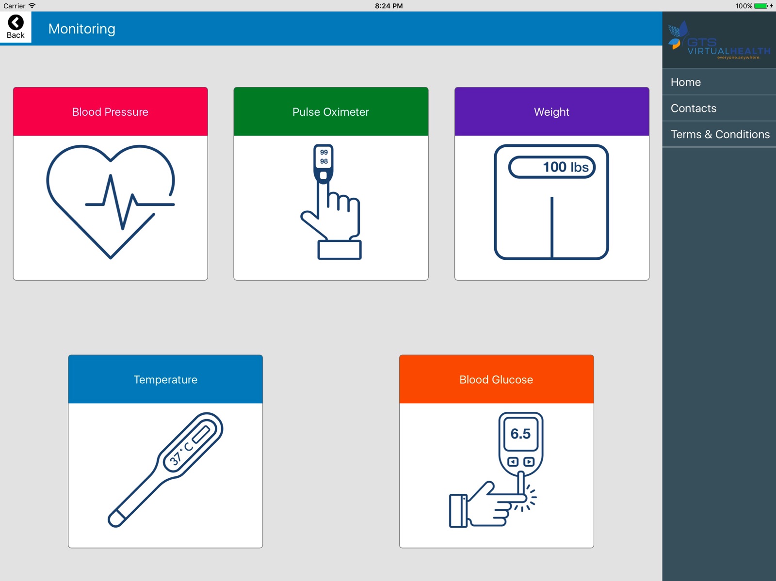 GTS VirtualHealth ipad screenshot 2