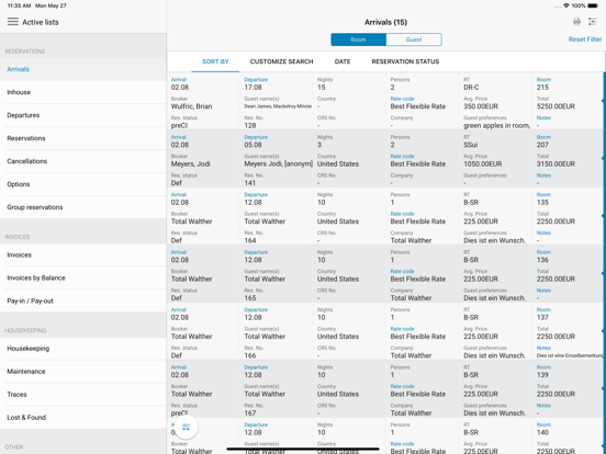 protel Air iPad app afbeelding 6