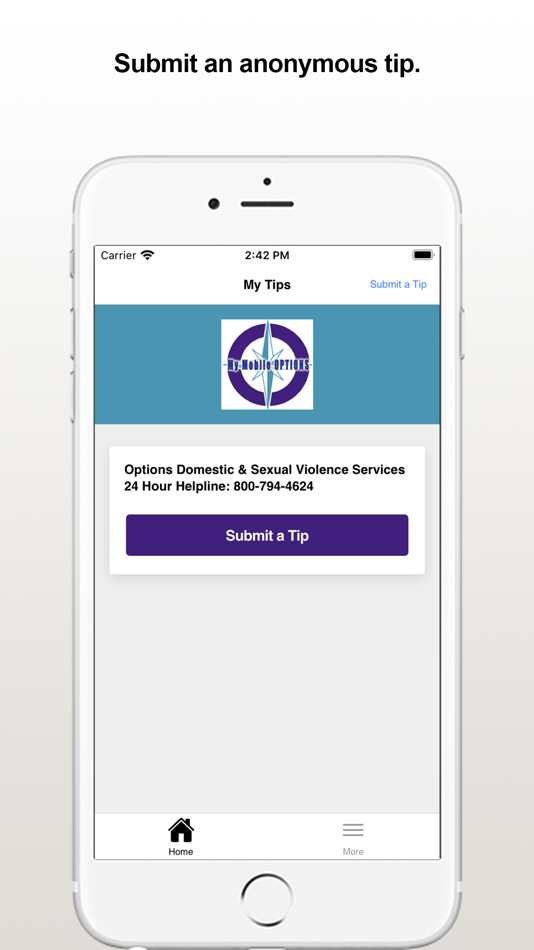 #1. My Mobile Options (iOS) 来自: OPTIONS: DOMESTIC AND SEXUAL VIOLENCE SERVICES, INC.