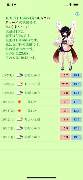 Game screenshot お天気ずん子 mod apk