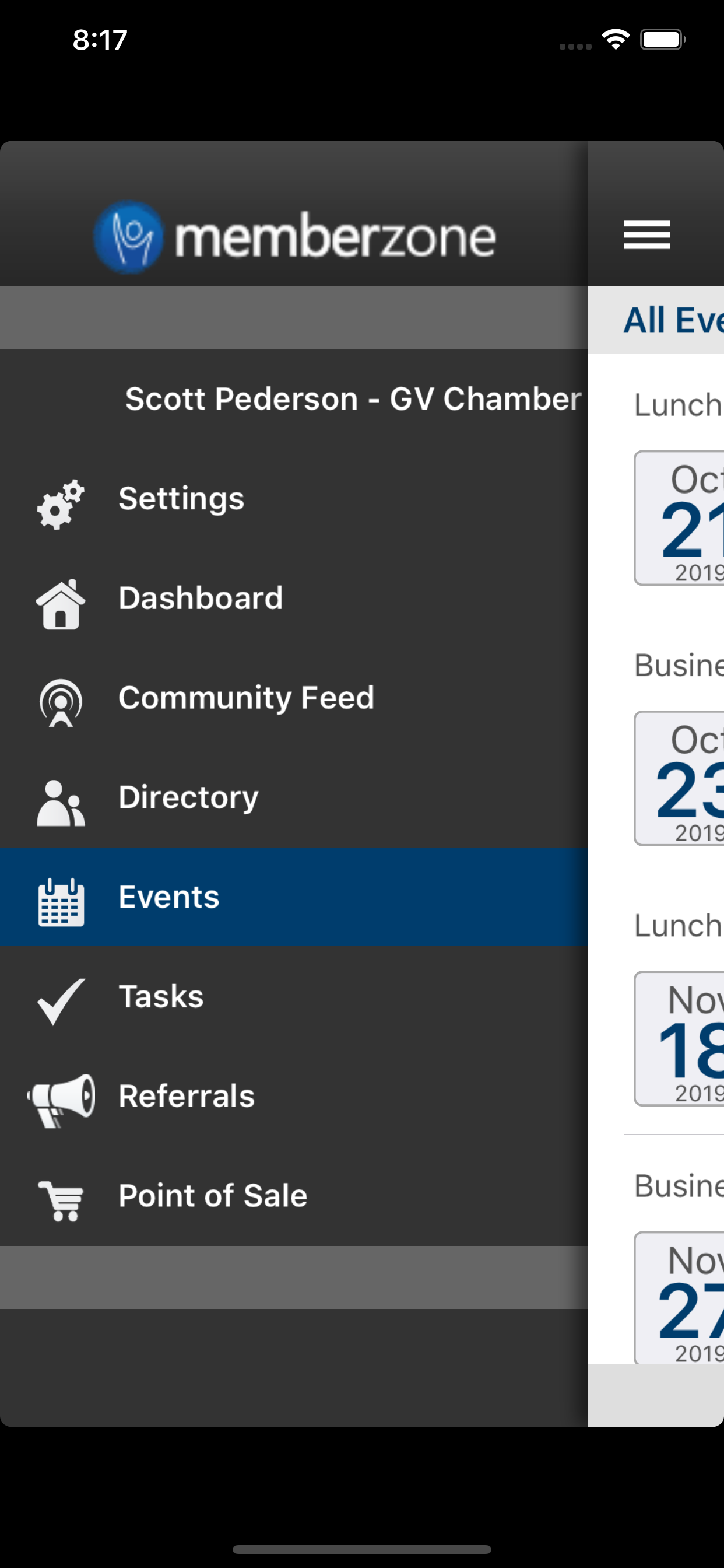 MemberZone screenshot 2