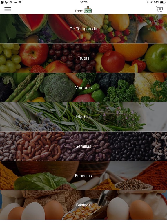 Farmbox iPad screenshot 1 - Shopping app