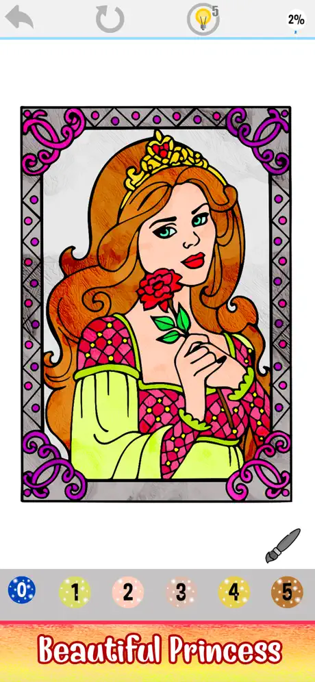 Adult Color By Number Art Book