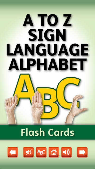 Sign Alphabet Flash Cards Screenshot