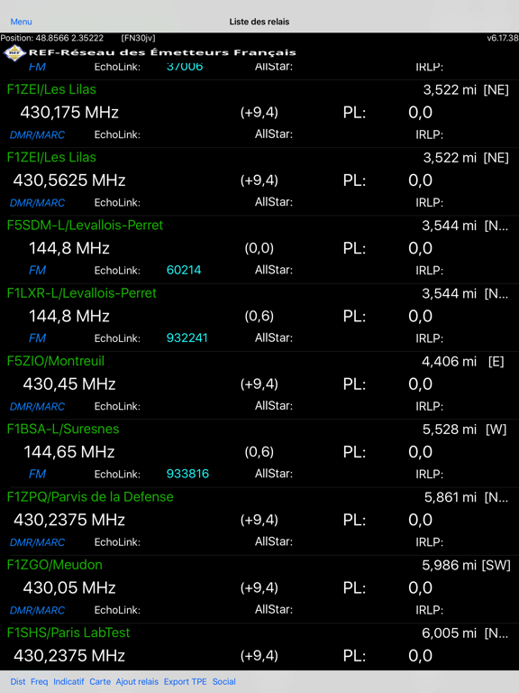 Screenshot #4 pour RFinder WW Repeater Directory