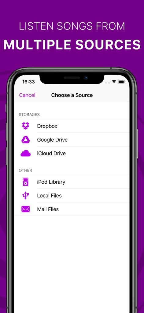 Offline Music Player & Cloud - offline-music-player-sources