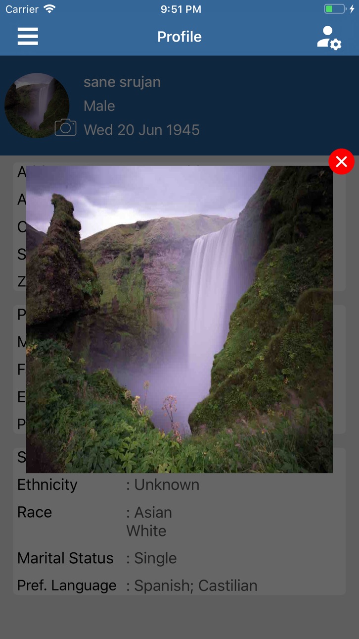iPhone screenshot