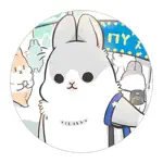 Rabbit Moji Pun Funny Stickers App Contact