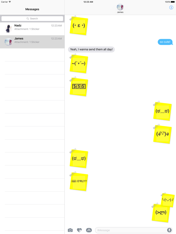 Screenshot #4 pour FaceMoji Notes Stickers