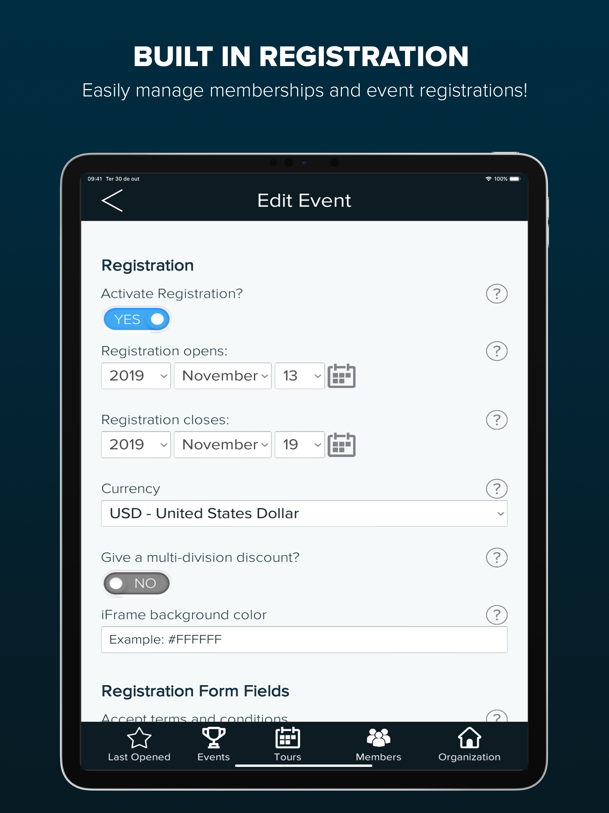 Stact - Event Manager