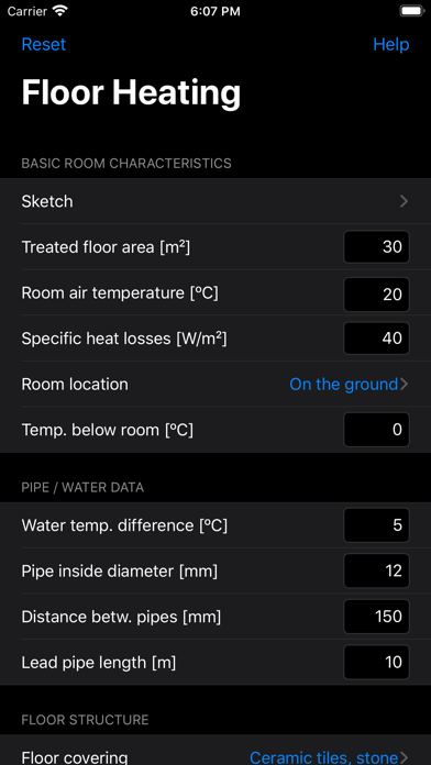 Floor Heating Screenshot